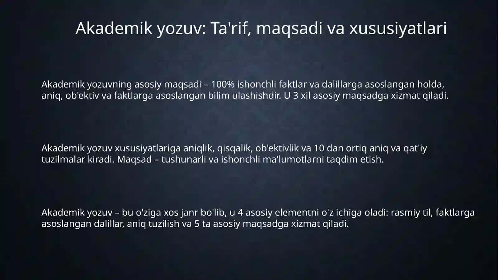 Akademik yozish 3