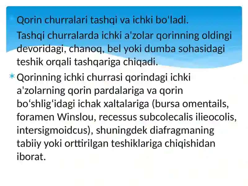 Qorin churralari va ularning asorati 3