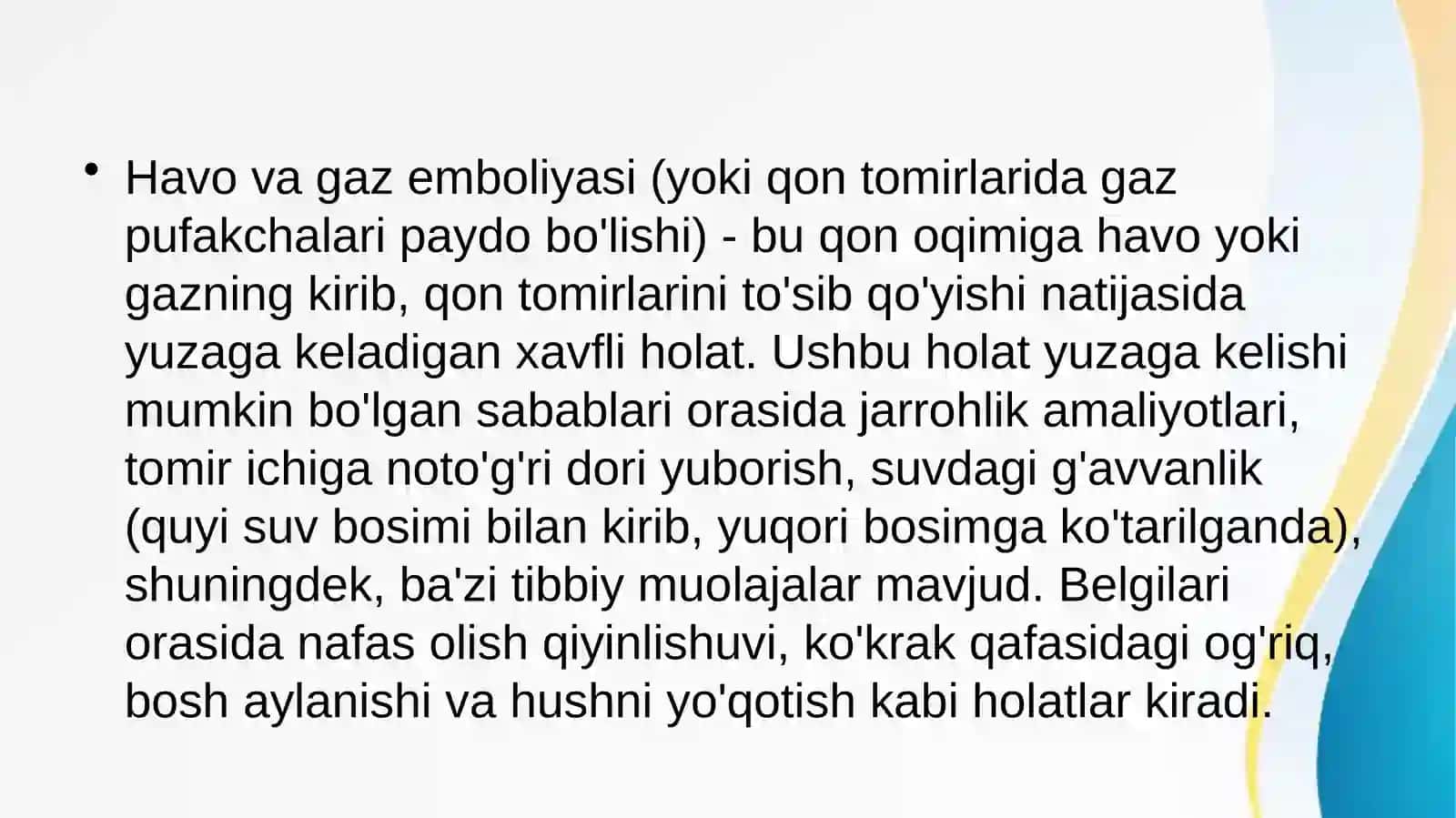Havo va gaz emboliyasi 3