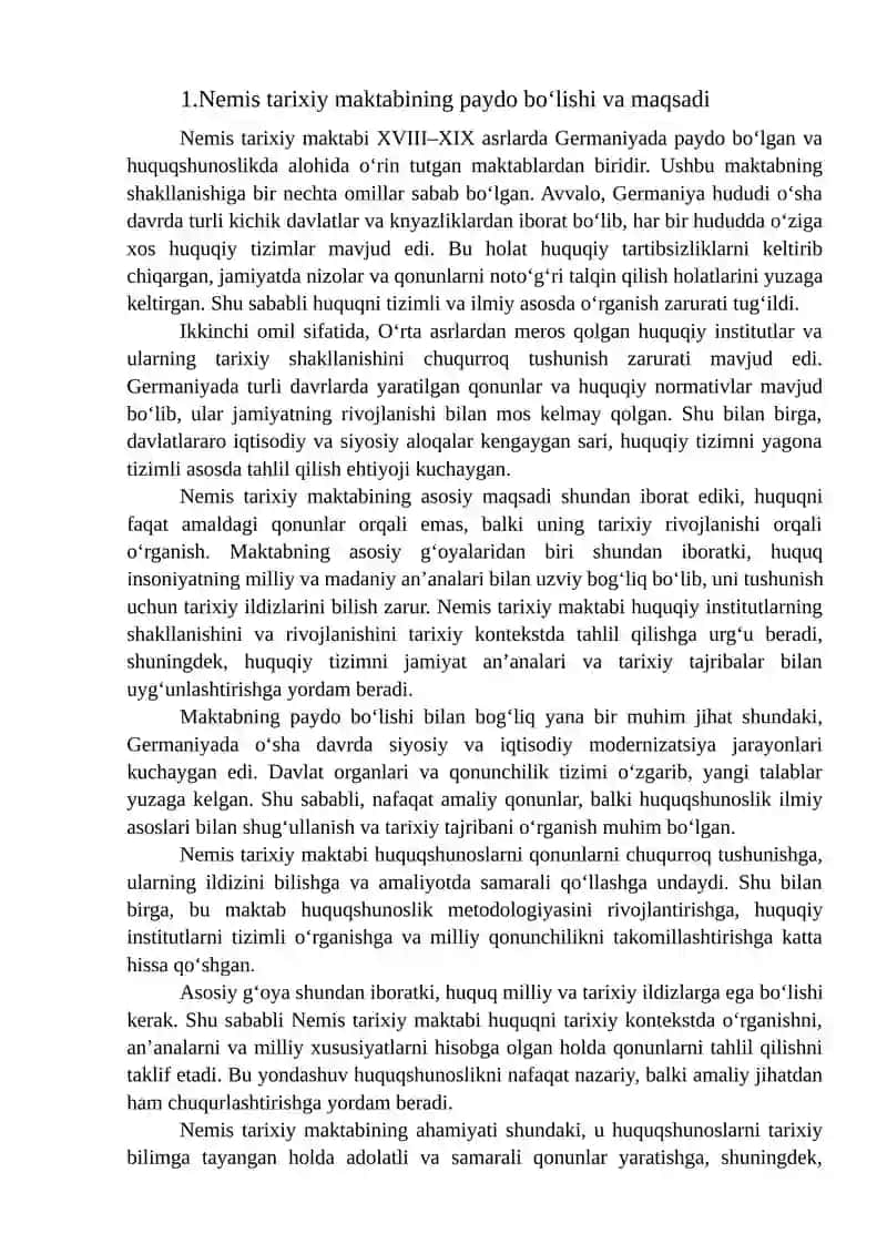 Nemis tarixiy maktabi va uning uziga xos xususiyatlari 3