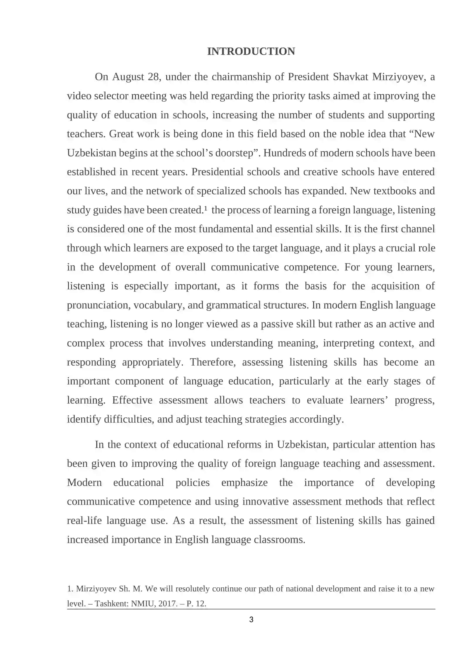 ASSESSING LISTENING SKILLS: TECHNIQUES FOR YOUNG ENGLISH LANGUAGE STUDENTS 3