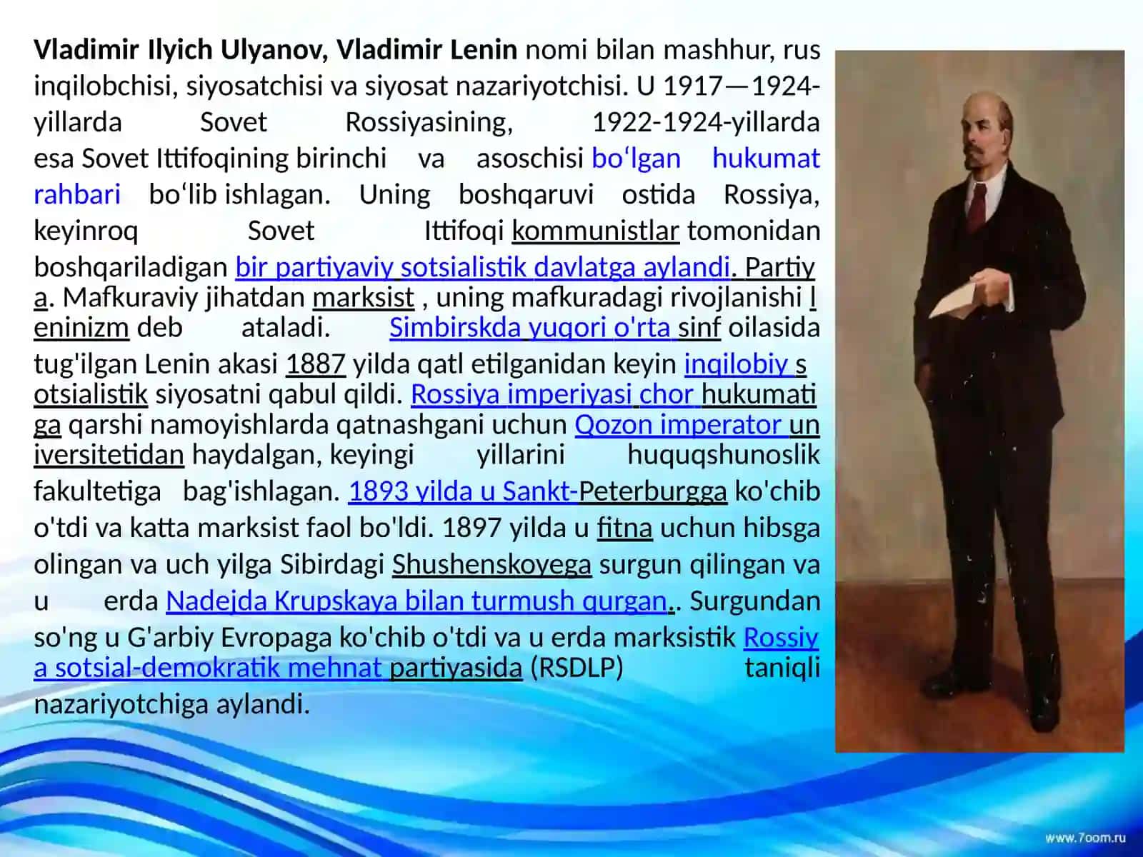 Vladimir Lenin haqida ma’lumot 3