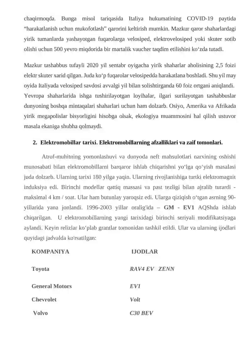 EKOLOGIK TOZA TRANSPORT TIZIMINI RIVOJLANTIRISH. 3