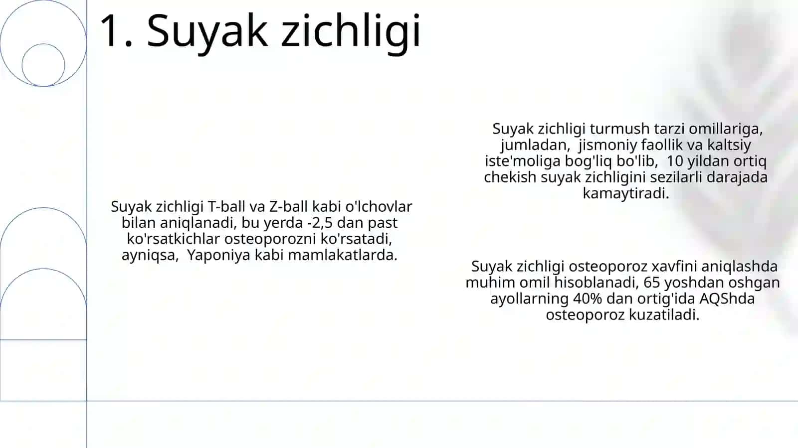Suyak zichligi 3