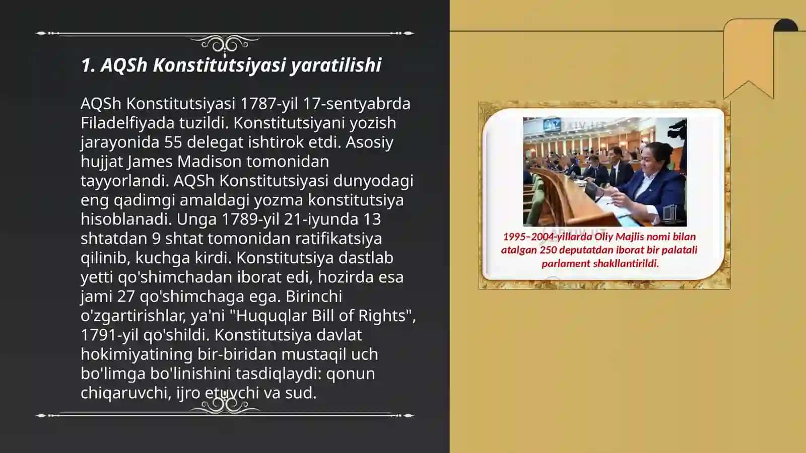 AQSh Konstitutsiyasi yaratilishi 3