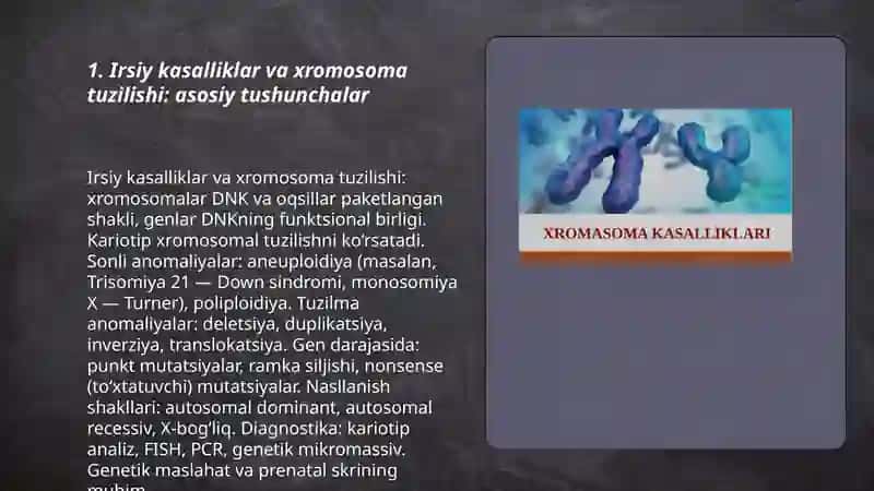 Irsiy kasaliklar hromasomas 3