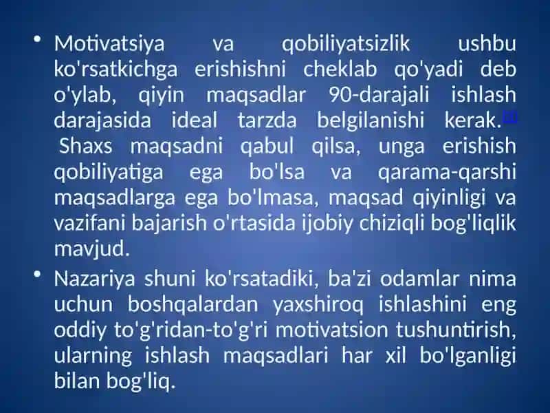Maqsadlarni turlidagi maqsadlarni belgilash 3