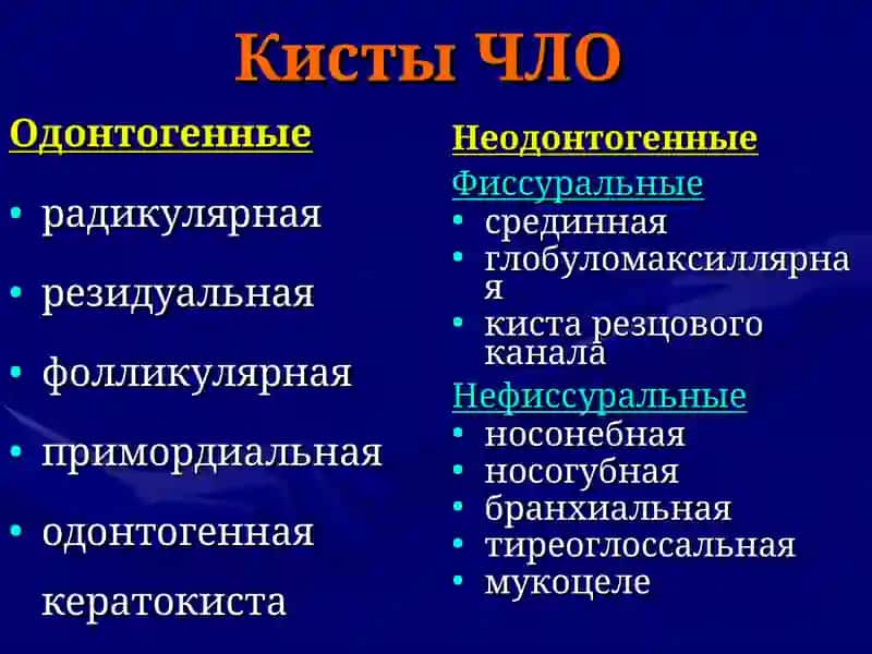 Кисты и опухоли ЧЛО 3