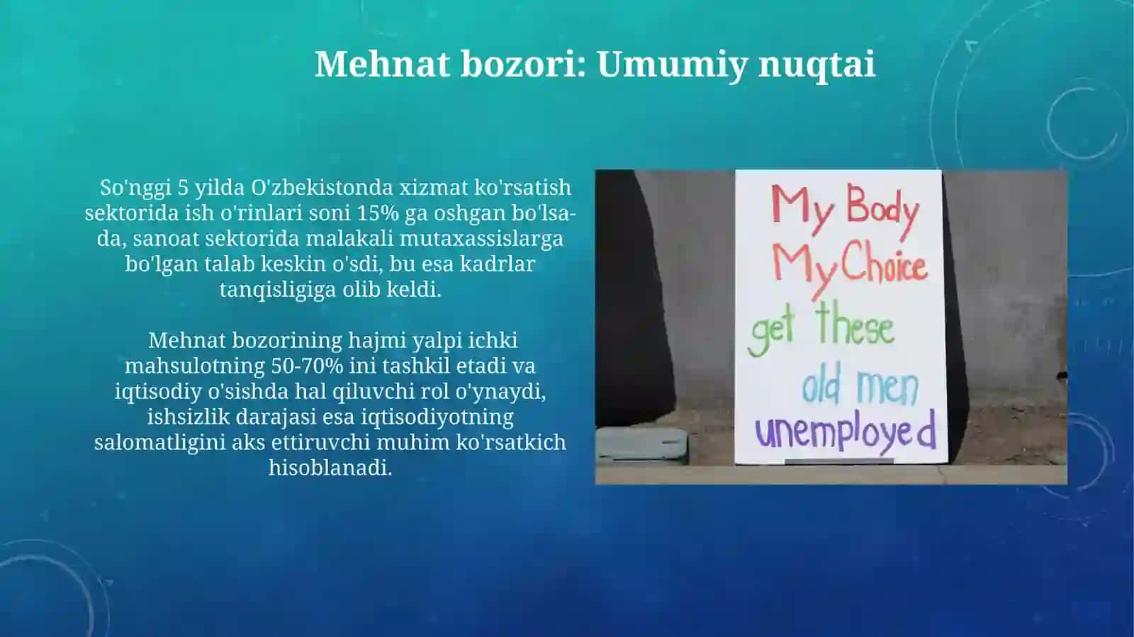 Bandlik va Ishsizlik Muammolari 3