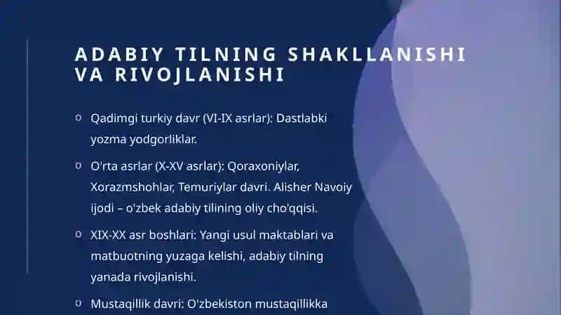 O'zbek adabiy tili va uning tayanch dialekti 3