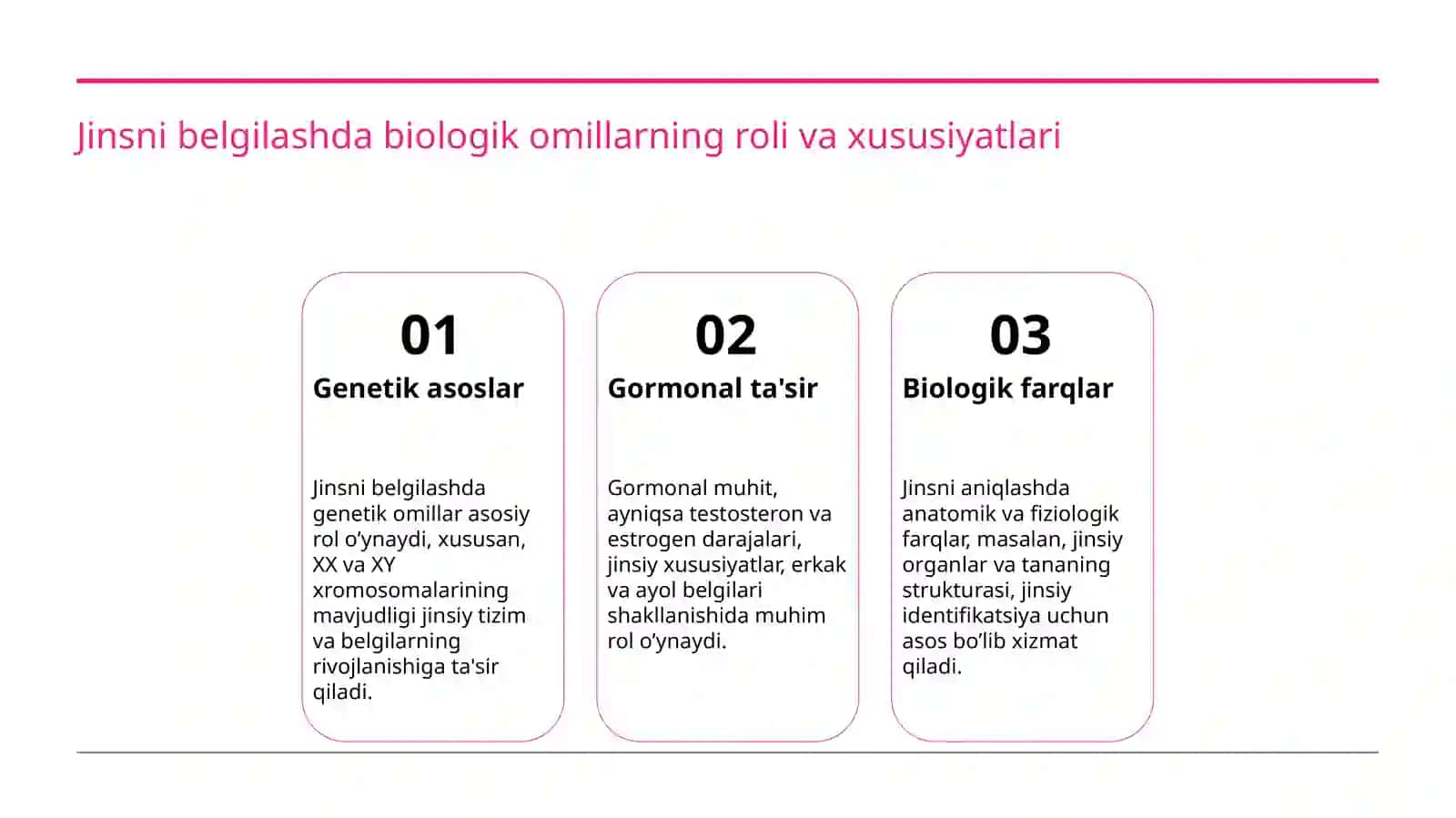 Jinsni belgilash xillari 3