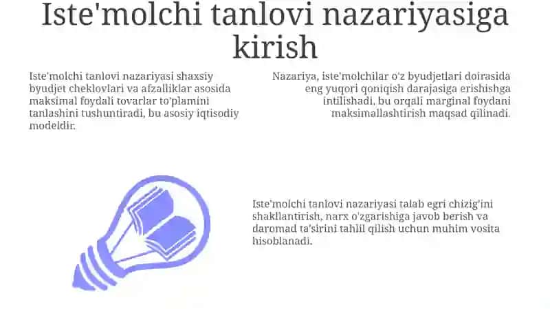 Iste'molchi tanlovi nazariyasi 3