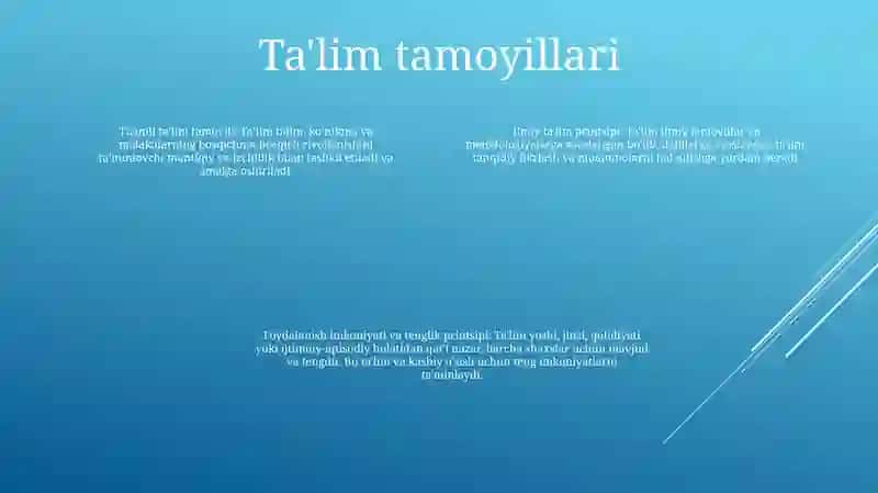 "Ta'Lim To'G'Risidagi" Qonuni 3