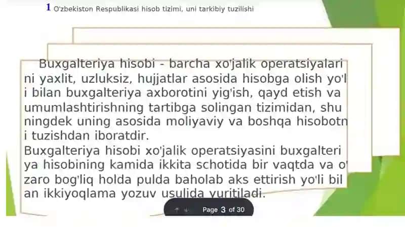 МОЛИЯВИЙ ХИСОБ ФАНИГА КИРИШ 3