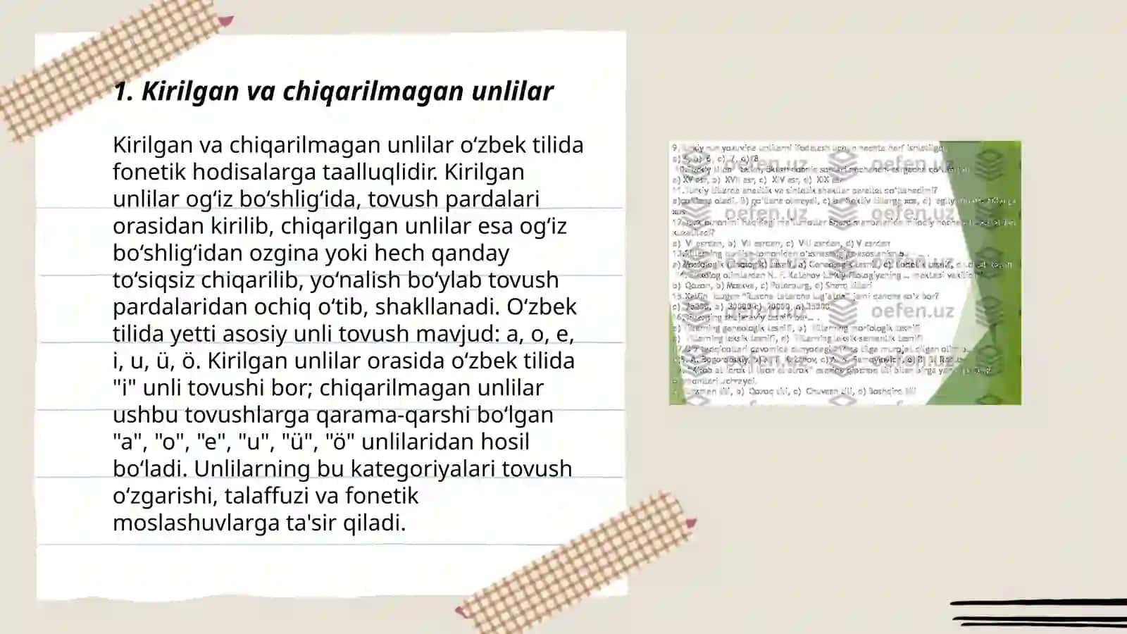 Turkiy tillarda unlilar taraqqiyoti 3