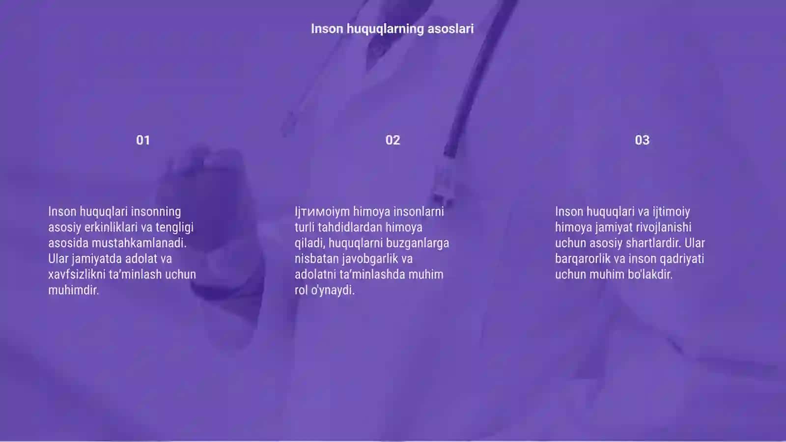 Inson huquqlari va ijtimoiy himoya 3