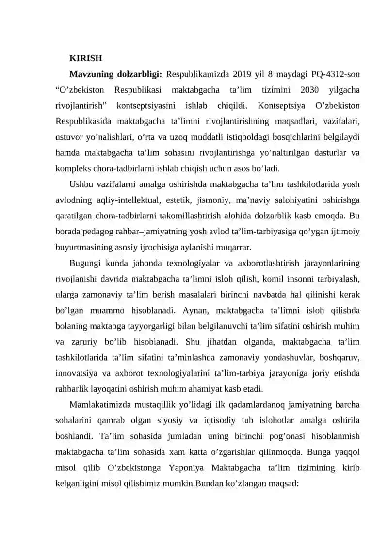 Yaponiya Maktabgacha Ta'lim Tizimi 3