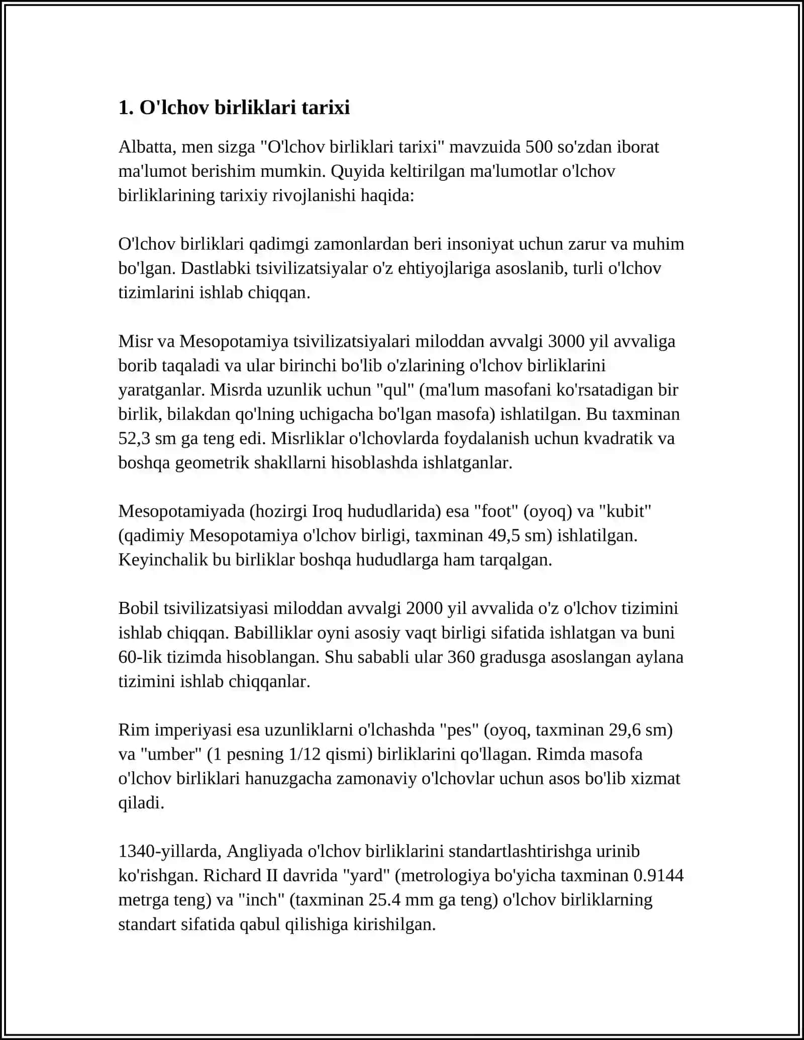O'LCHAMSIZ KATTALIKLARINI O'RGANISH 3