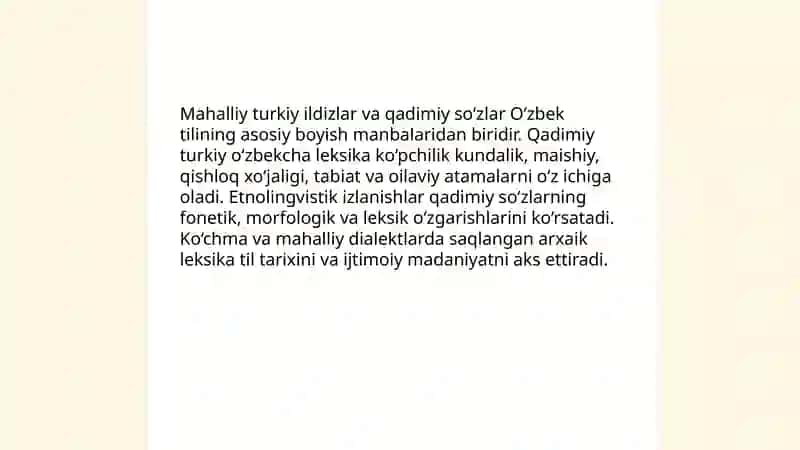 Mahalliy turkiy ildizlar va qadimiy so‘zlar 3