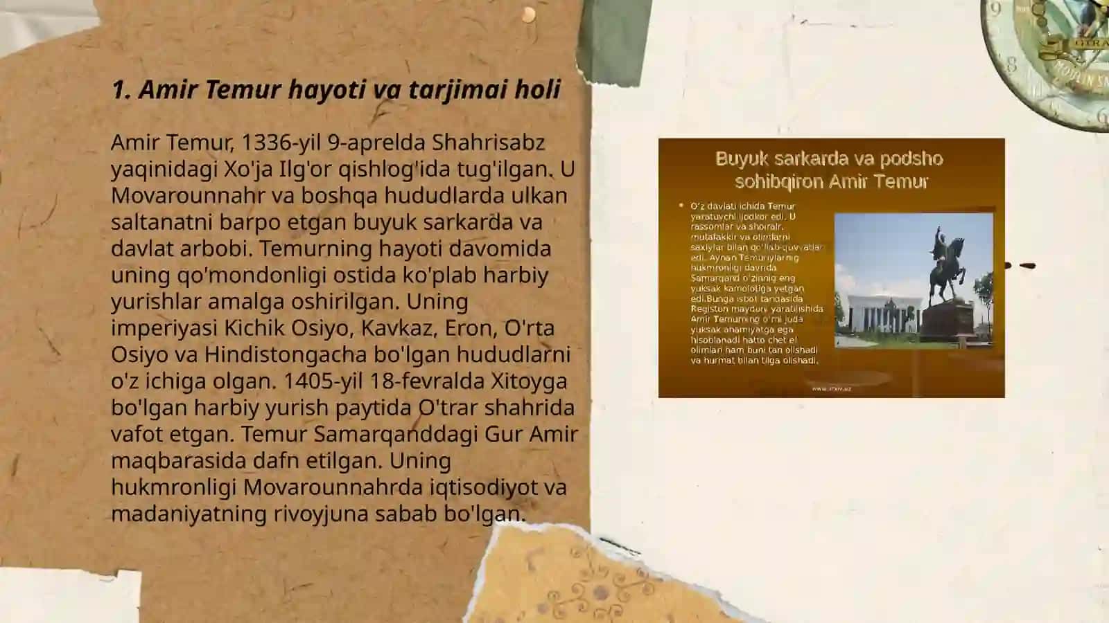 Amir Temur hayoti va tarjimai holi 3