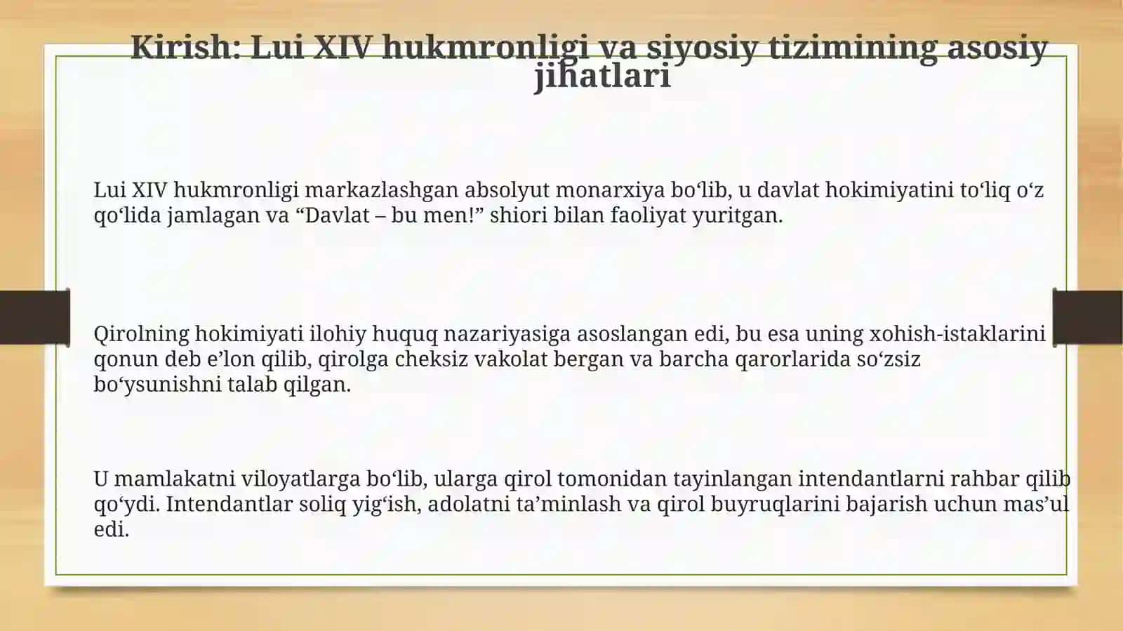 Lyudovik XIVning jahon tarixidagi o‘rni 3