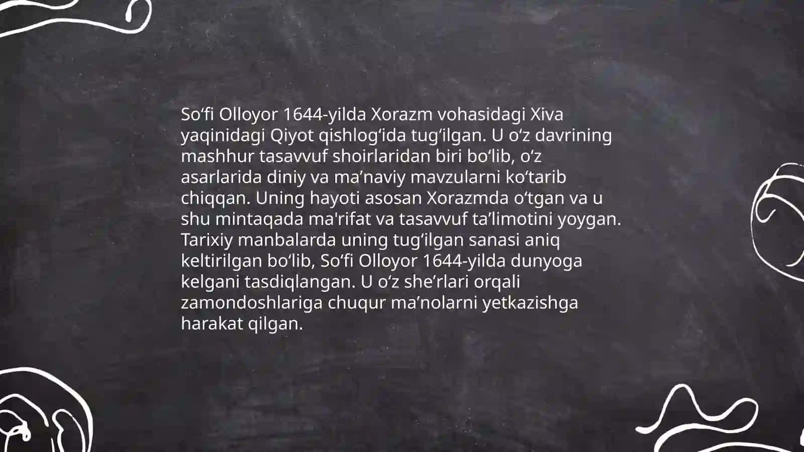 Soʻfi Olloyor hayoti va ijodi 3