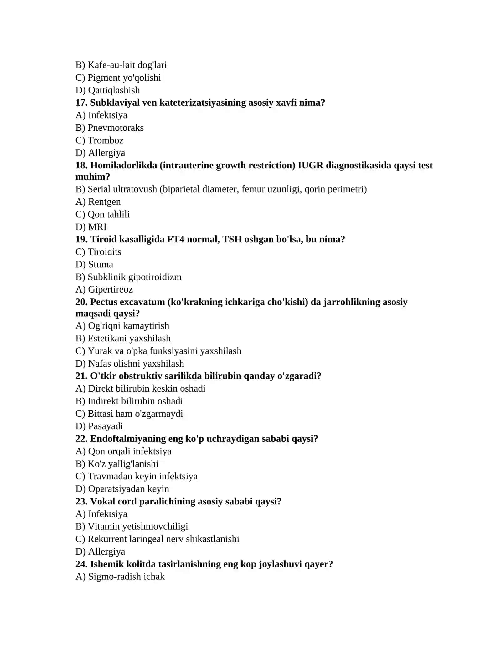 Ordinantura testlari 3