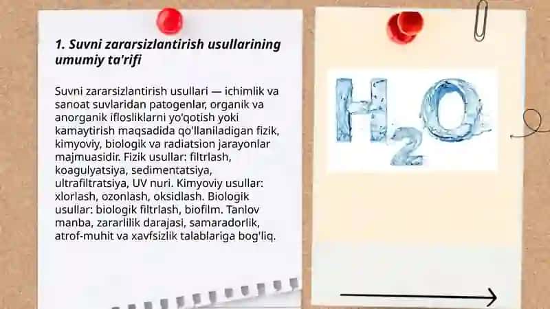 Suvni zararsizlantirish 3