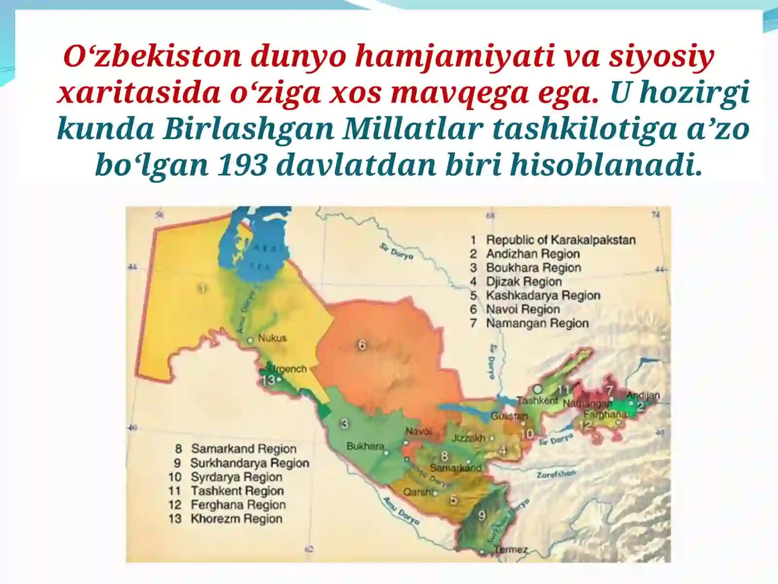 O‘zbekistonning geosiyosiy o‘rni va munosabatlari 3