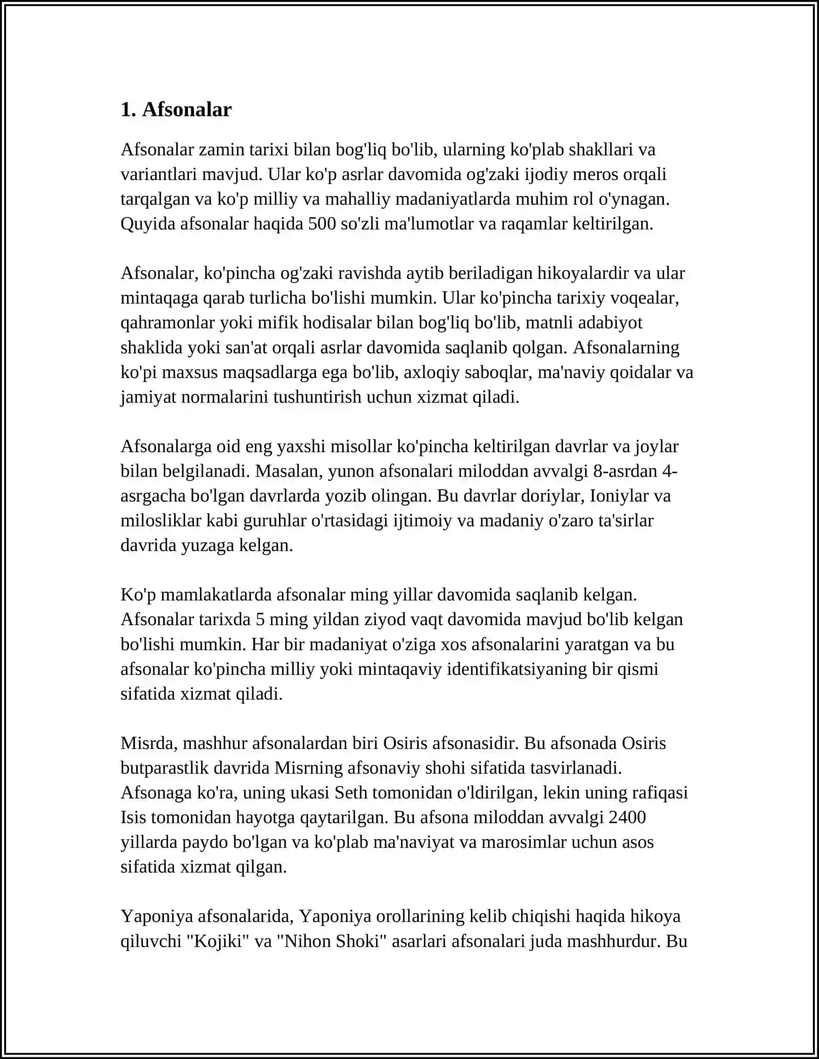 "DUNYO XALQLARI MIFLARI " XAQIDA KRASVVORD TAYYORLASH 3