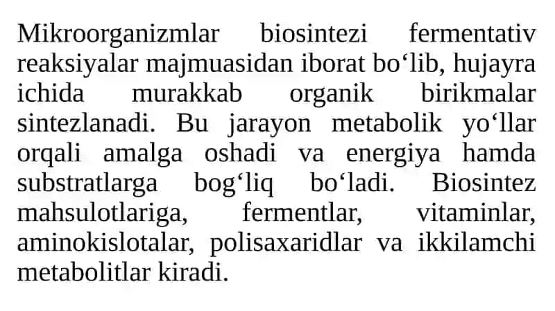 Mikroorganizmlar biosintezini oshirishda hujayra muhandisligi 3