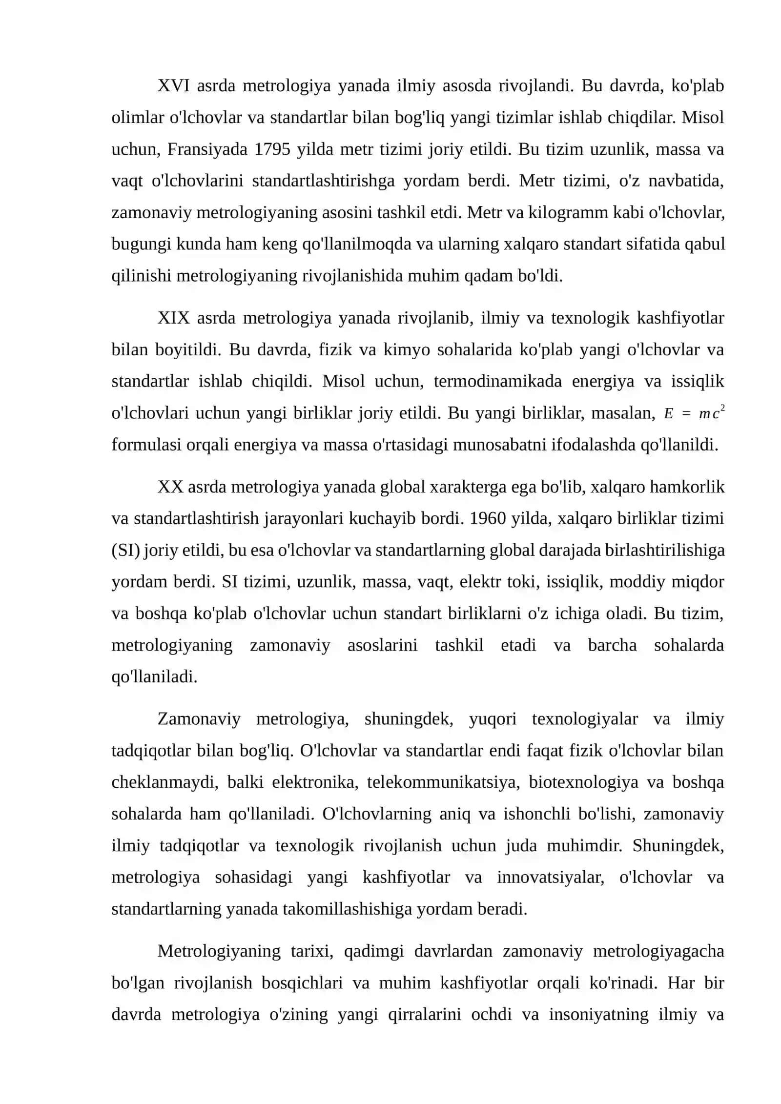 Metrologiya fanining tarxiy rivojlanishi 3