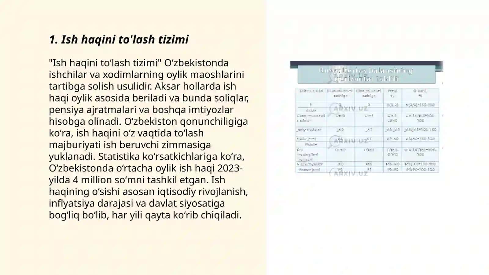 Ish haqini to'lash tizimi 3