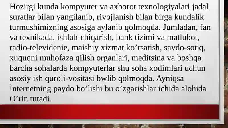 ADABIYOT O’QITISH METODIKASI FANIDAN PREZENTATSIYA 3