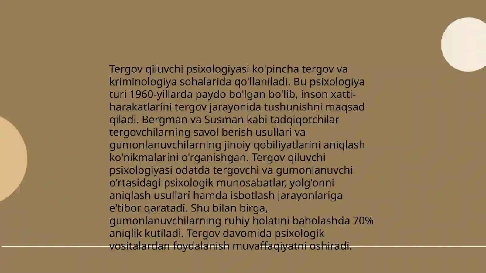 Tergov psixologiyasi 3