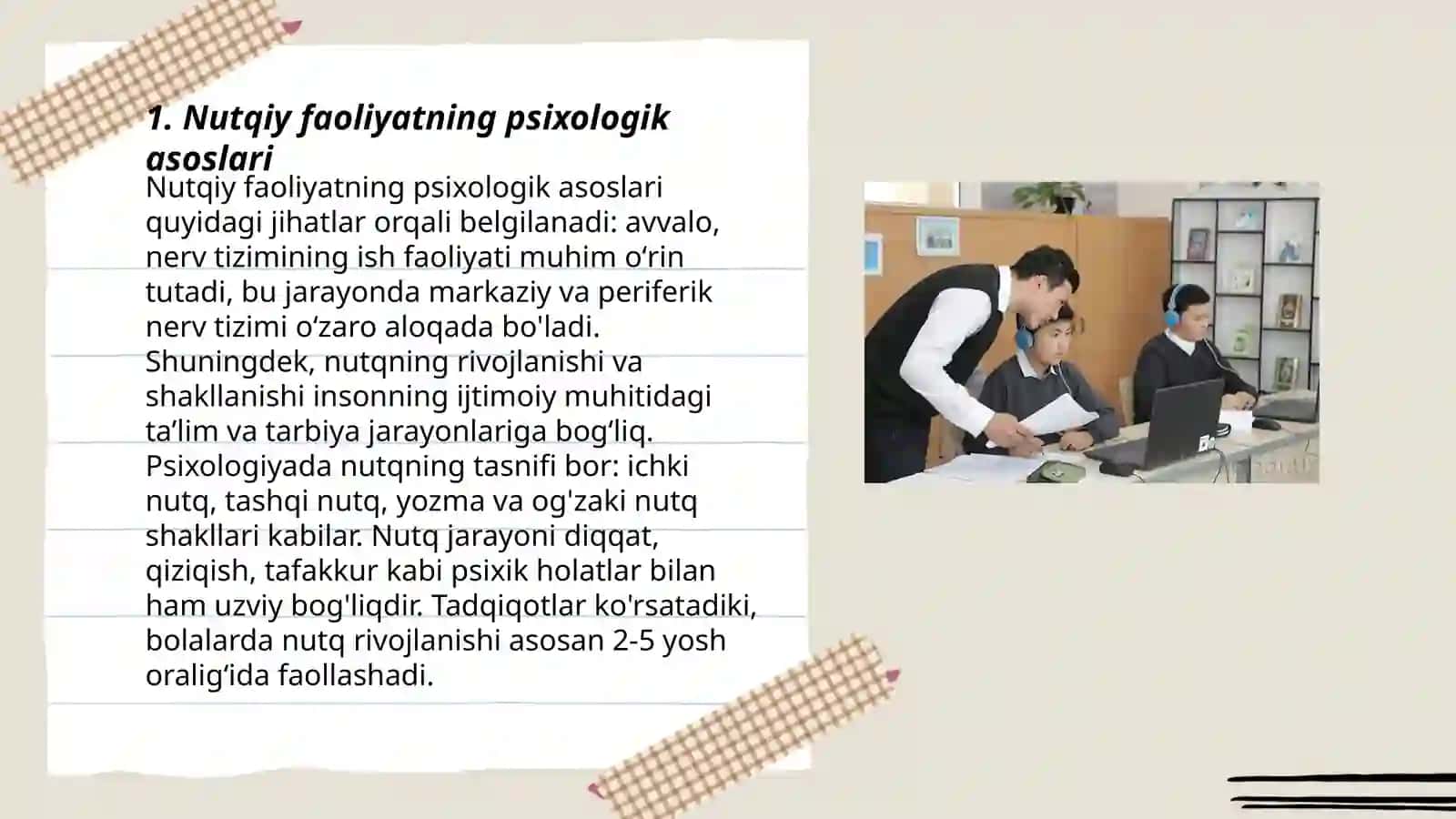 Nutqiy faoliyatning psixologik asoslari 3