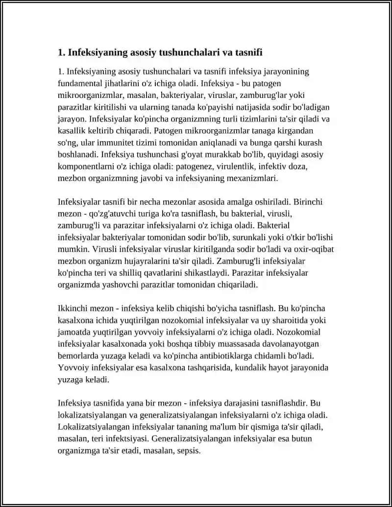 INFEKSIYA HAQIDA TALIMOT INFEKSION JARAYONI KASALHONANI ICHKI BAKTERIYASI 3