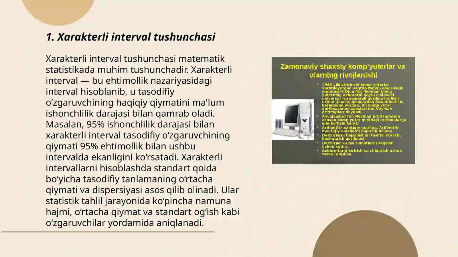 Xarakterli intervallar va ularning yechilishi 3