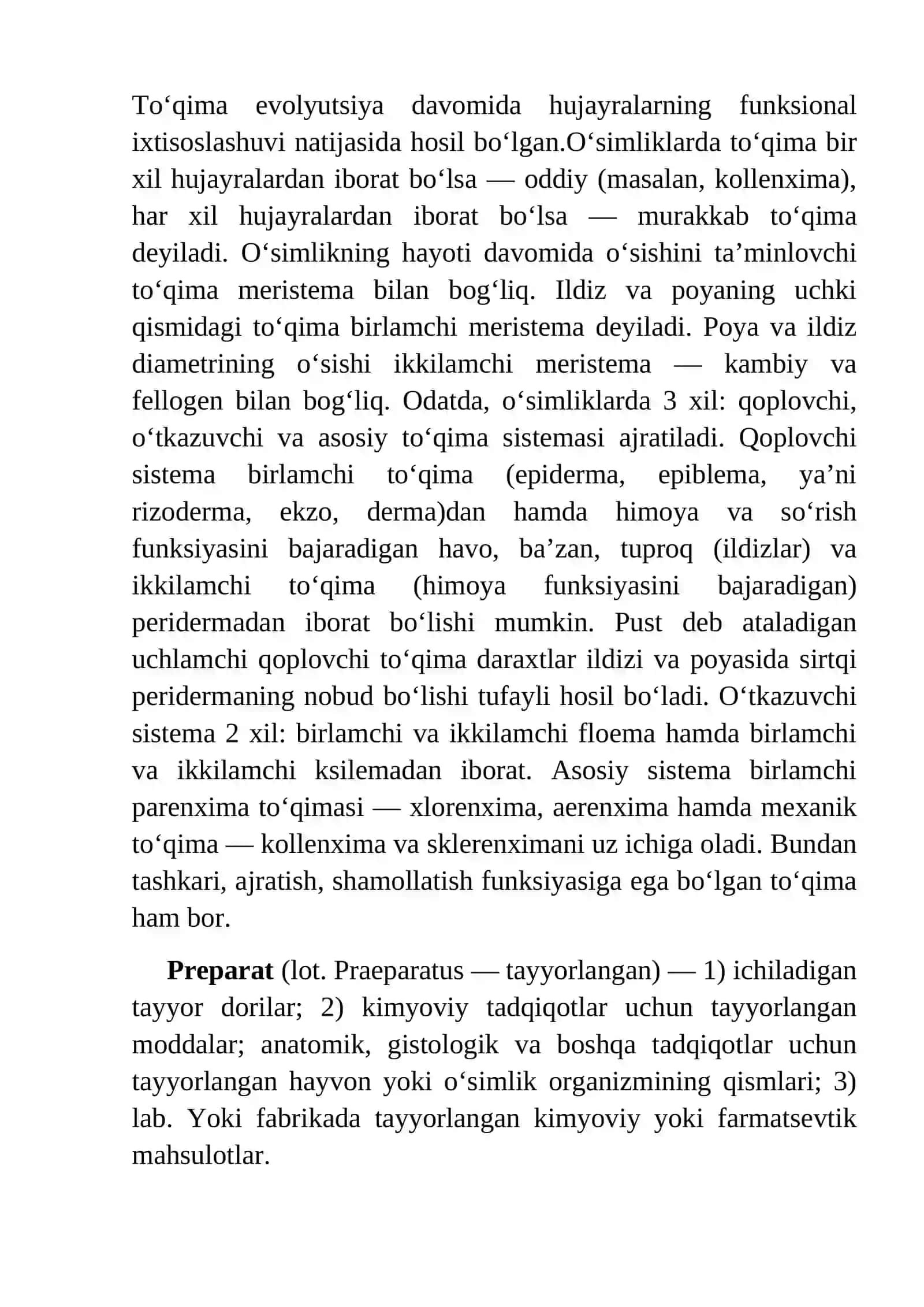 To‘qima preparatlar farmakologiyasi 3