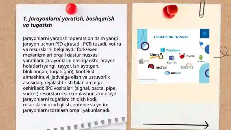 Operatsion tizimlarning vazifalari 3