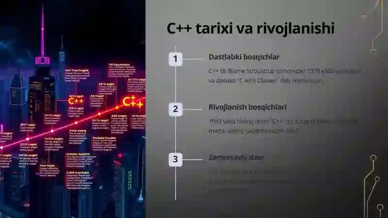 C++ dasturlash tili boyicha yaratilgan mashhur dasturlar 3