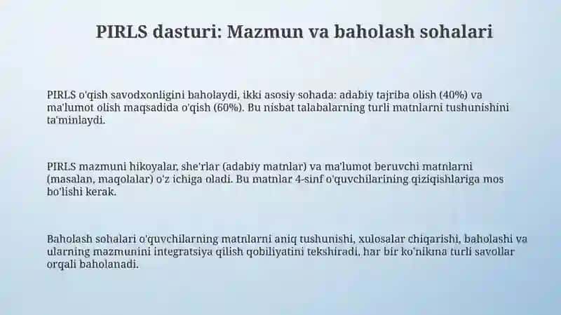 PIRLS dasturi 3