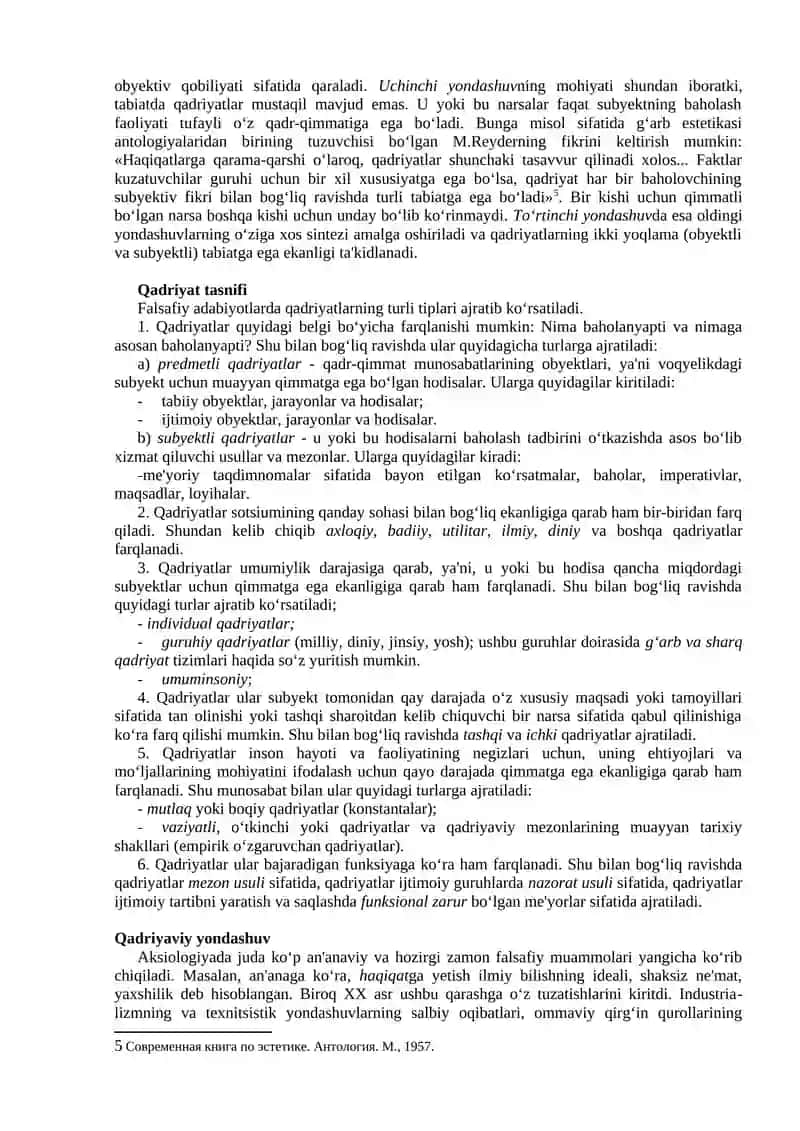 Qadriyatlar falsafasi (Aksiologiya) 3