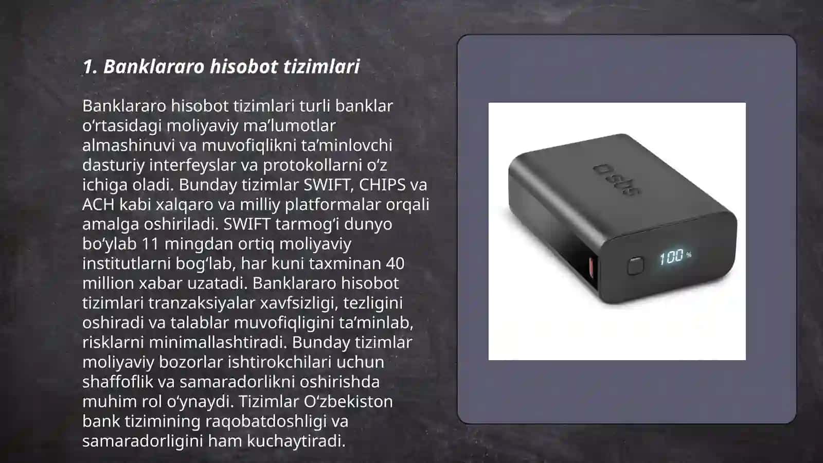 Banklararo hisobot tizimlari 3