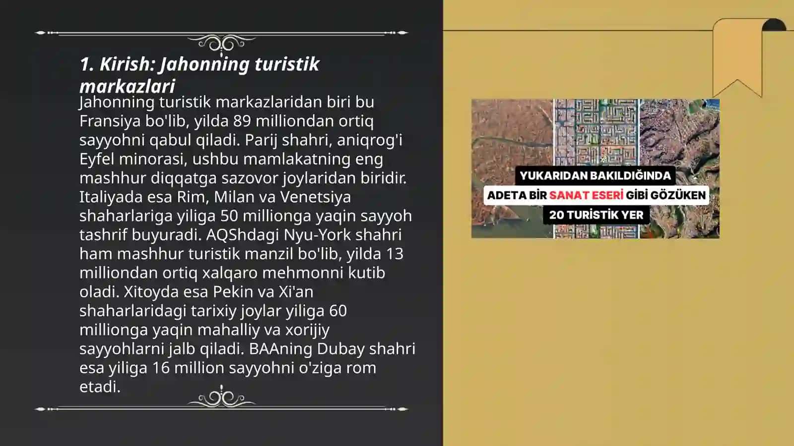 Jahonning Turistik Markazlari Geografiyasi 3