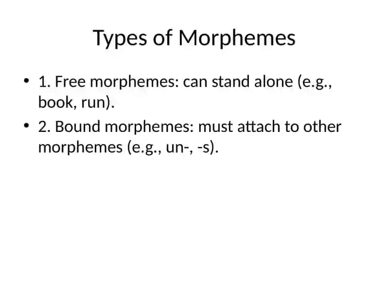 The Morphemic Structure of the English Language 3