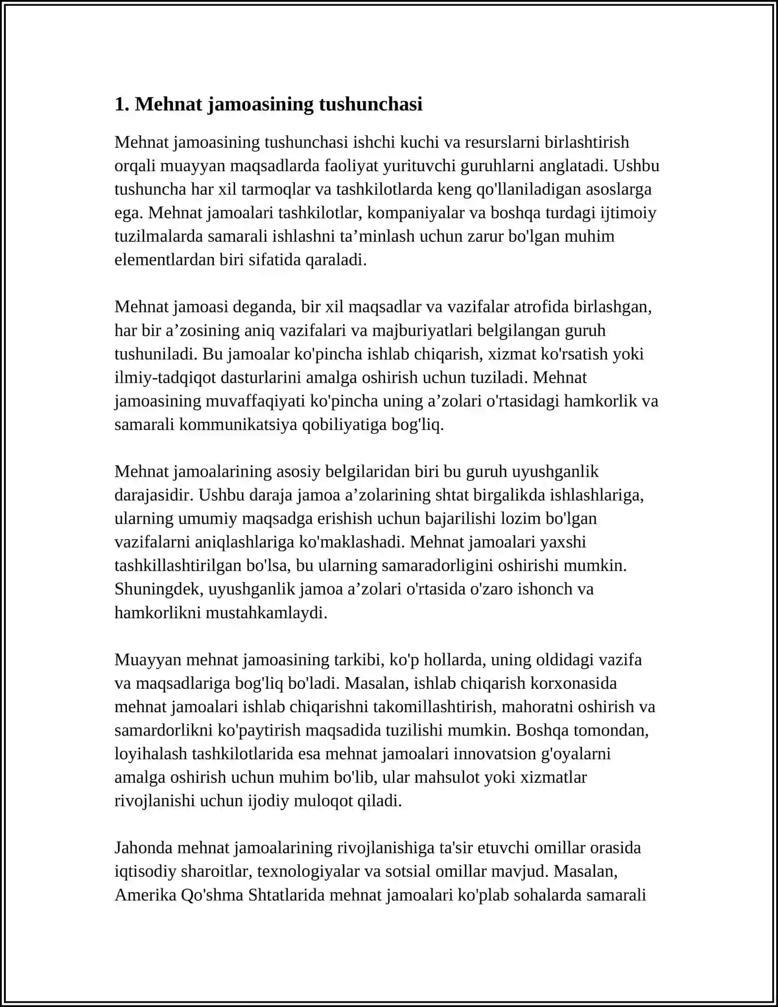 MEHNAT JAMOASI VA UNING SHAKLLANISHI 3