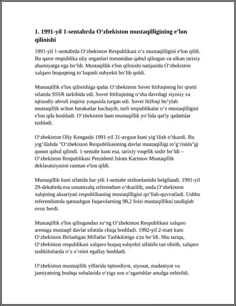 OZBEKSTANNIN EN JANA TARIXI 3