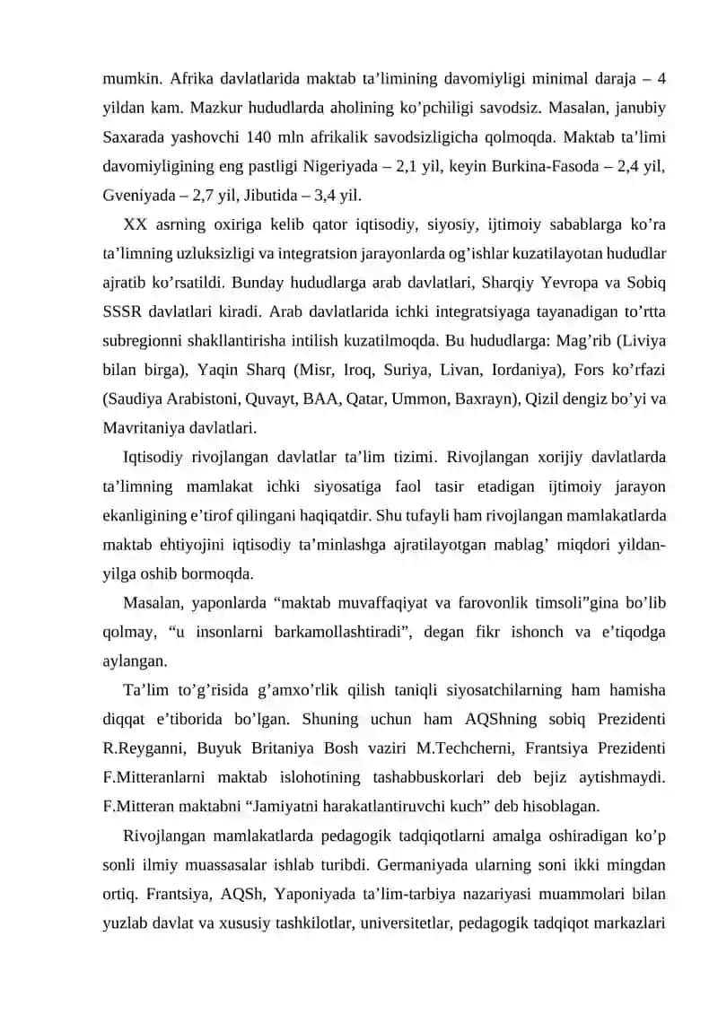 RIVOJLANGA DAVLAT TA'LIM TIZIMI 3