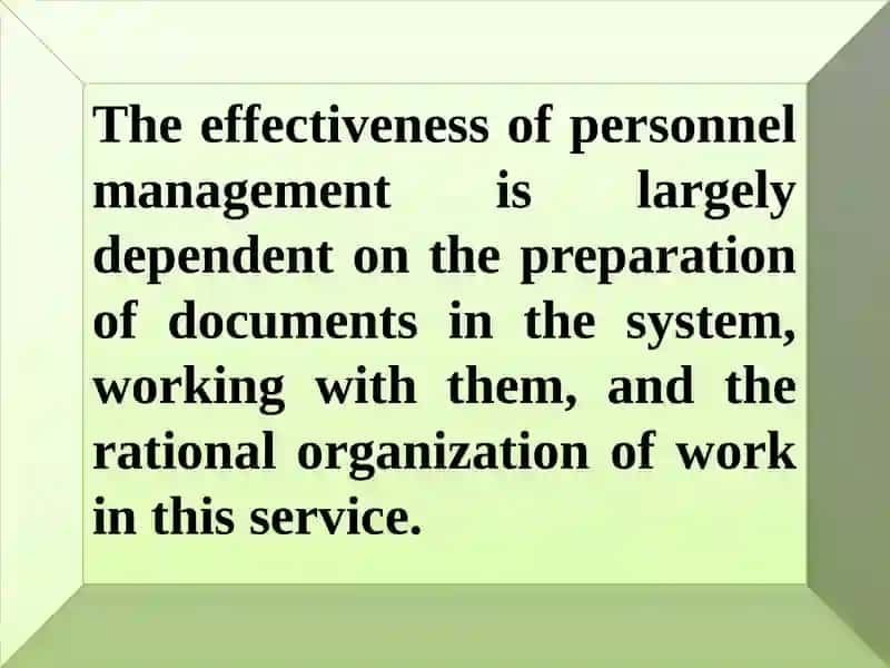 Documantation in personnel management 3
